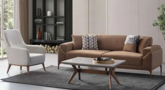 Product img 2, Rio Ahşap Ayaklı Yataklı Koltuk Takımı